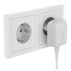 Chargeur secteur USB-C (20 W) avec câble USB-C vers Lightning, Blanc, hi-res